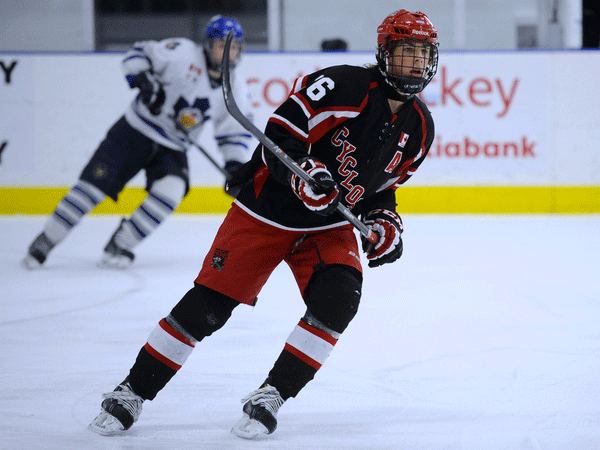 Brendan Harrogate of the Chatham-Kent Cyclones - Photo by Aaron Bell/OHL Images
