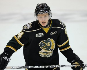 Dane Fox of the London Knights - Photo copyright Aaron Bell/OHL Images