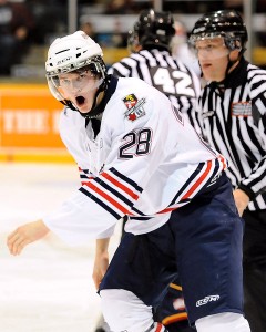 Kyle Hope of the Oshawa Generals - Photo copyright OHL Images/Aaron Bell