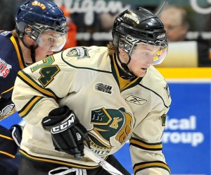 Dane Fox of the London Knights - Photo copyright Terry Wilson/OHL Images