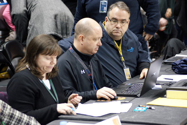 Karl Toulouse, statistician for the London Lightning - CKSN.ca Photo