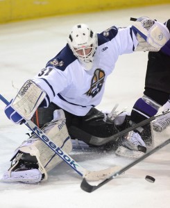 Jason Missiaen of the ECHL's Greenville Road Warriors