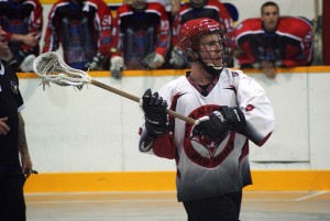 Rob Pollock facing the Welland Warlords last season