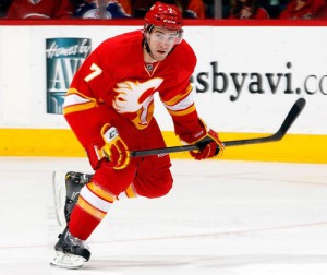 Tj Brodie - Photo courtesy of the Calgary Flames 