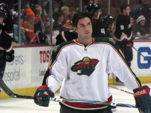 Brad Staubitz while with the Minnesota Wild - Photo by Dinur Blum