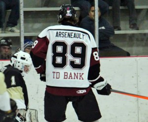 Adam Arseneault of the Chatham Maroons - Photo by Helen Heath