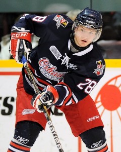 Kyle Hope with the Oshawa Generals in 2011 - Photo by Aaron Bell/OHL Images