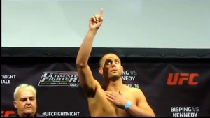 Chad Laprise at the TUF Nations weigh in