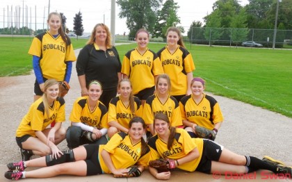 The Blenheim Bobcats Girls Softball Team Photo: Daniel Swan