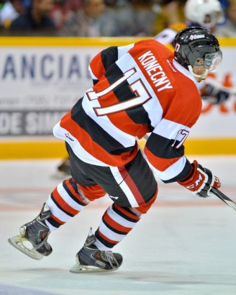 New Ottawa 67s captain Travis Konecny - Photo by Terry Wilson/ OHL Images