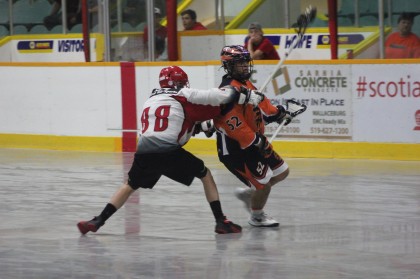 The Six Nations Rebels picked up two big wins over the weekend to lead Wallaceburg 2-0 in playoff action - Photo courtesy of Jocelyn McLaughlin