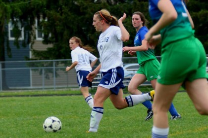 Baggio looking to shoot during game vs. St. Pats. 