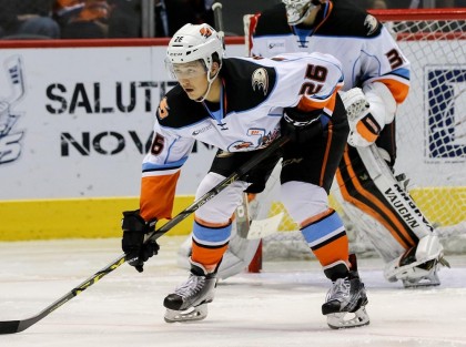 Brandon Montour with the San Diego Gulls - Photo from TheAHL.com