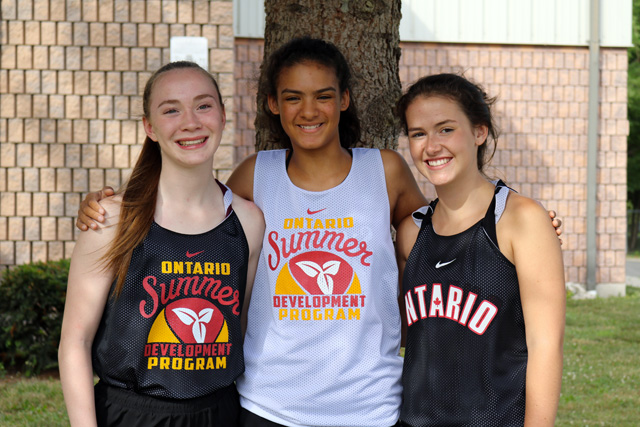 Sara Turner, Taliah Belanger, and Claire Cox