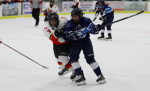 Sharks Weather Blades’ Third Period Storm