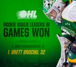 Brett Brochu Sets OHL Record For Wins By A Rookie