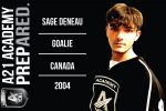 Local Goalie Sage Deneau Headed To A21 Academy