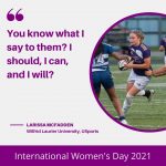 “I should, I can, and I will” – Larissa McFadden