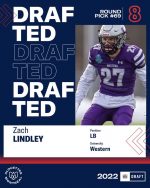 Chatham’s Zach Lindley Drafted By CFL’s Montreal Alouettes