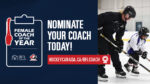 Who is the best female hockey coach in CK?