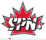 Local slo-pitch players playing at international event
