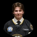 Rorey Elson playing college hockey for Neumann Knights